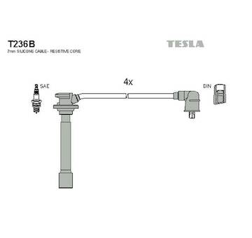 kabely zapalovací Tesla T236B