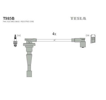 zapalovací kabely sada TESLA T985B